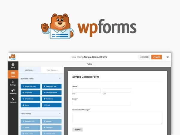 WP Forms Pro | Best & Simple WordPress Forms